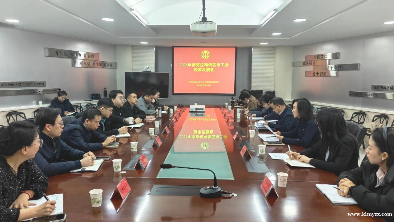 【特别关注】克拉玛依区总工会召开2025年度工会经费审计情况反馈会