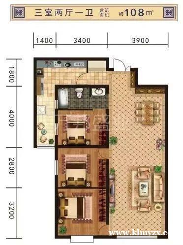 北海壹号院三室两厅一卫 109.96平9楼 纯毛坯，可办房产