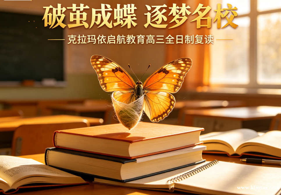 破茧成蝶，逐梦名校——克拉玛依启航教育高三全日制复读，助油城学子逆袭冲刺