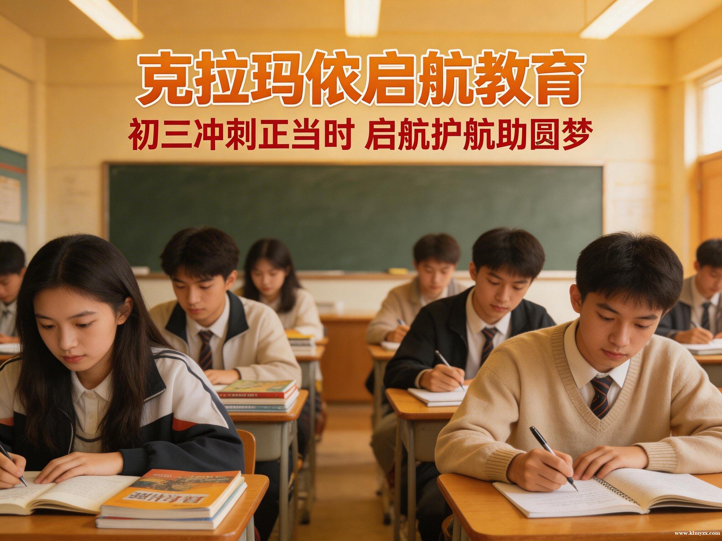 初三冲刺正当时，启航护航助圆梦——克拉玛依启航教育，陪你决胜中考